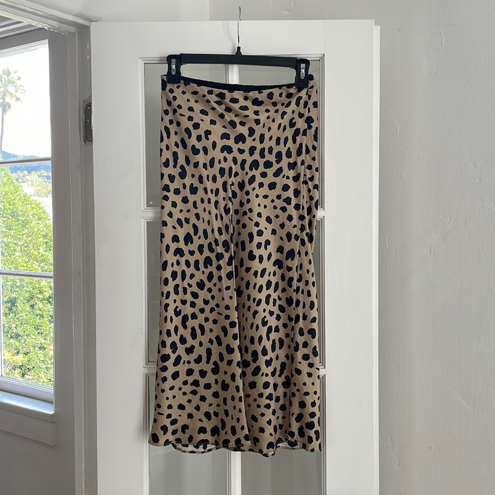 Realisation Par Naomi Silk Midi Skirt Small
